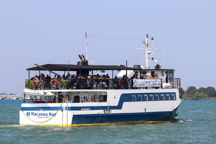 a large ship in a body of water