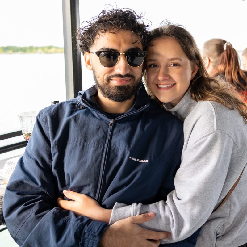 a group of people posing for the camera