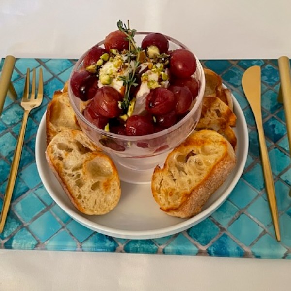 a plate of food on a table